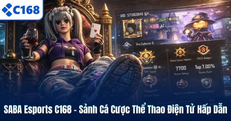 SABA Esports C168 – Sảnh Cá Cược Thể Thao Điện Tử Hấp Dẫn